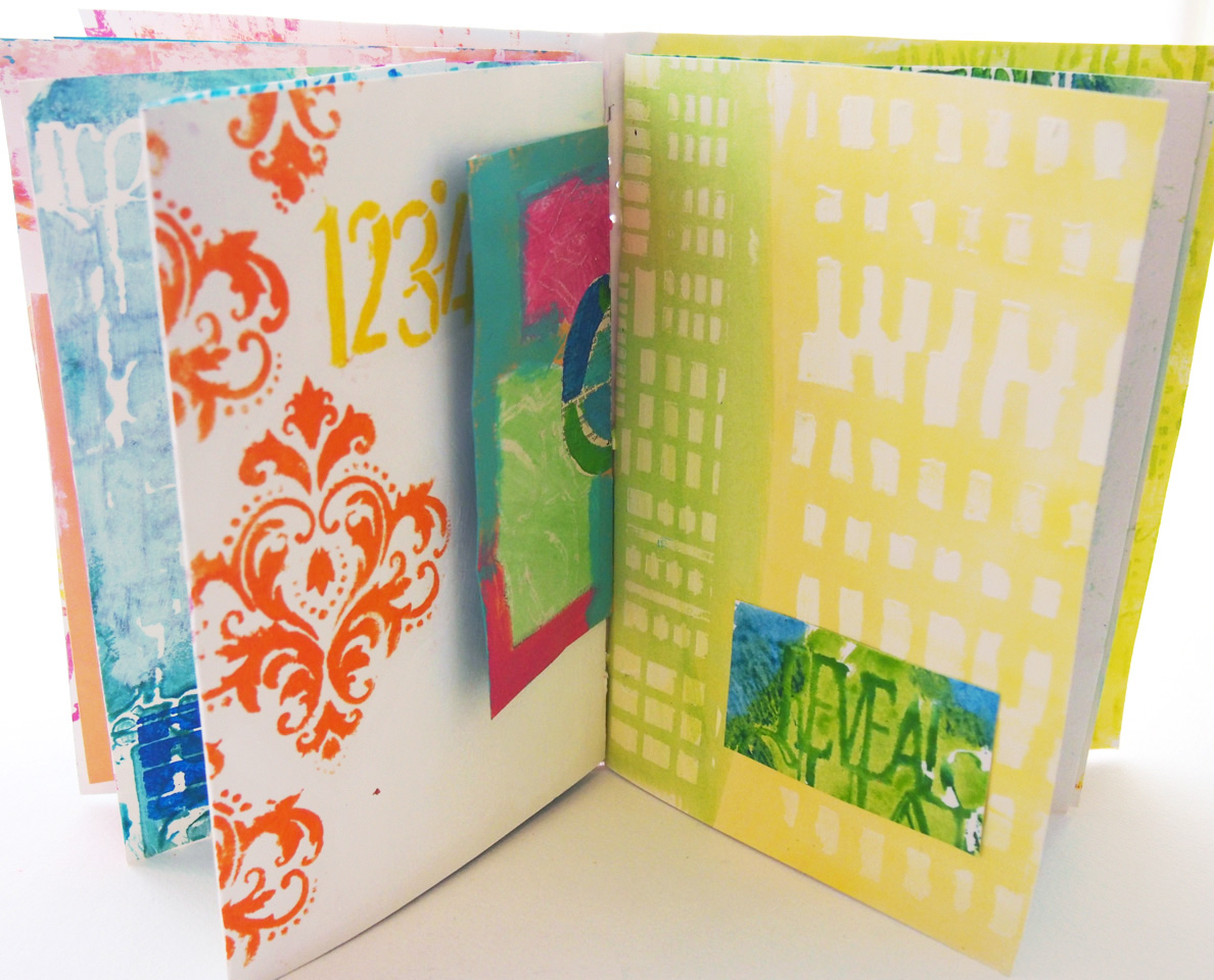The Stenciled Journal @Artspiration Studio by Carolyn Dube